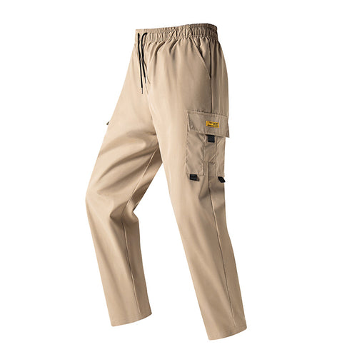 Herren Leichte Utility‑Cargohose mit elastischem Bund, Tunnelzug & seitlicher Klappentasche Shop Nory