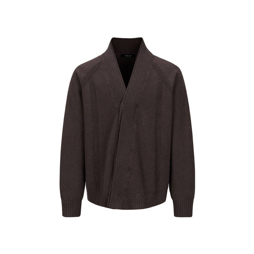 Herren Grobstrick-Cardigan mit Schalkragen und Rippenbündchen Shop Nory