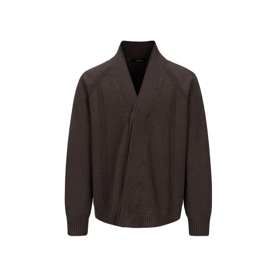 Herren Grobstrick-Cardigan mit Schalkragen und Rippenbündchen Shop Nory