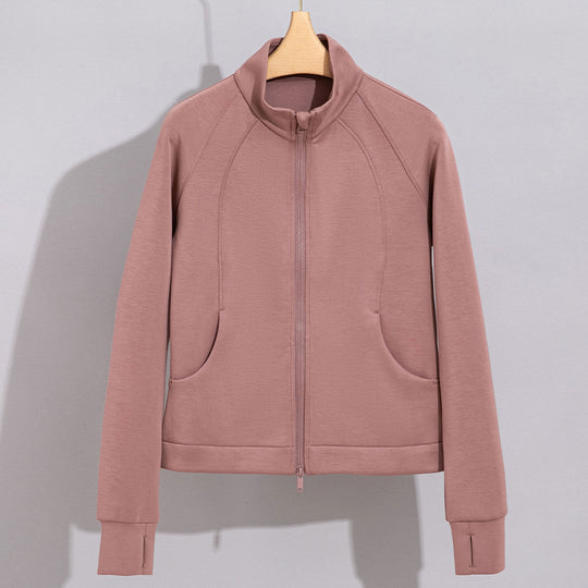 Damen Performance-Trainingsjacke mit Stehkragen und Daumenloch Shop Nory