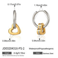 Damen Hoops Ohrhänger mit herzförmigem Anhänger und elegantem Design Shop Nory