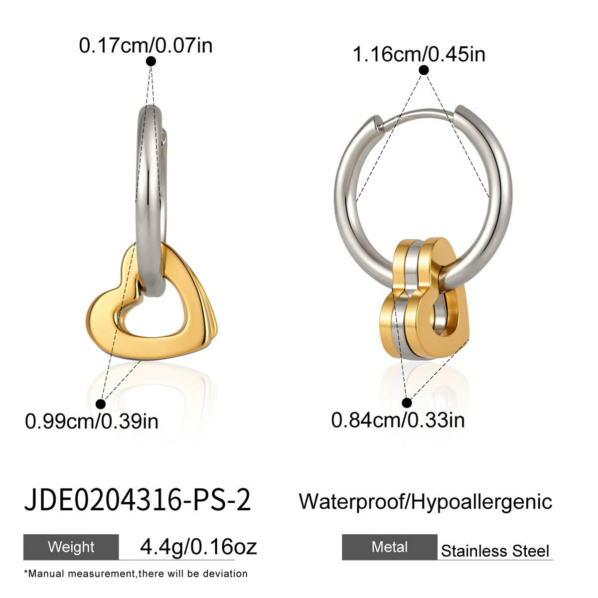 Damen Hoops Ohrhänger mit herzförmigem Anhänger und elegantem Design Shop Nory