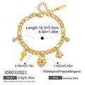 Damen Armband mit funkelnden Anhängern und hypoallergener Edelstahlverarbeitung Shop Nory