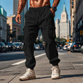 Herren Cargo-Jogginghose mit verstellbarem Kordelzug und mehreren Seitentaschen