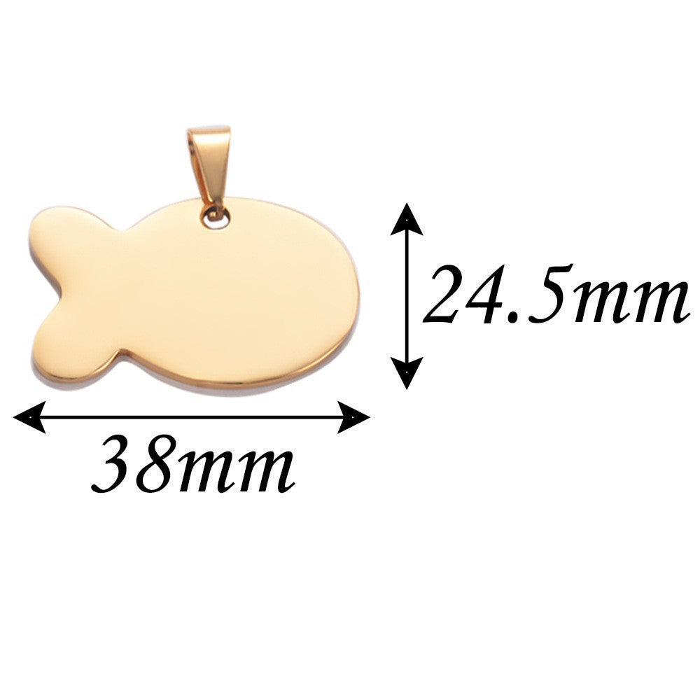 Damen Anhänger in Form eines Fisches aus hochwertigem Edelstahl Shop Nory