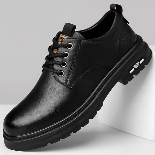 Herren Premium-Lederschnürschuhe mit ergonomischer Fußbett