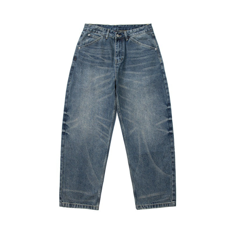 Herren Relaxed-Carrot-Jeans mit hohem Bund und dezenter Used-Waschung Shop Nory