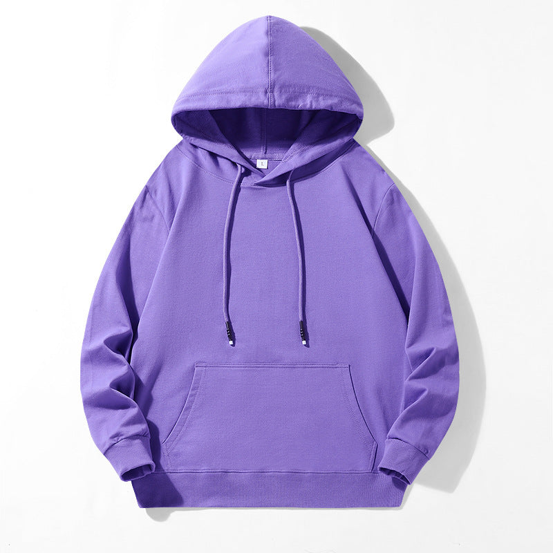Unisex Locker geschnittener Kapuzenpullover aus Baumwollmix mit Kängurutasche und Kordelzug Shop Nory