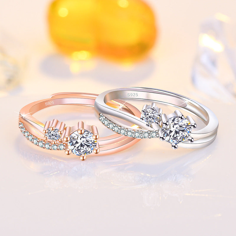 Damenring mit kunstvollem Zirkonia-Design Shop Nory