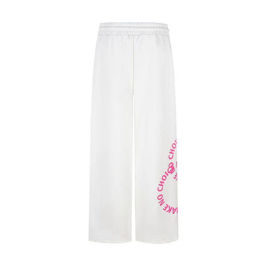 Damen Weite Jogginghose im Culotte‑Stil mit Kordelzug und Statement‑Print Shop Nory