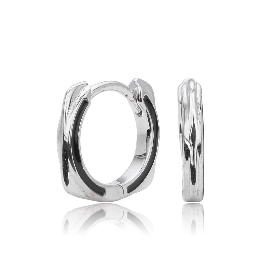 Damen Creolen mit künstlerischem Design aus 925 Sterling Silber Shop Nory
