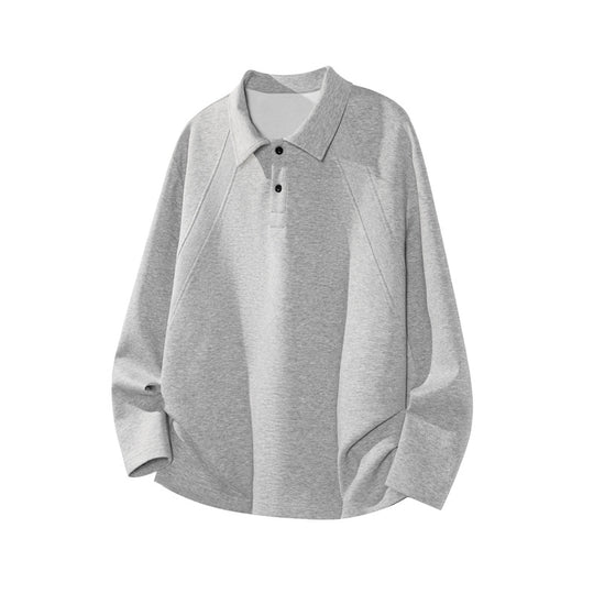 Herren Sportliches Langarm Poloshirt Shop Nory