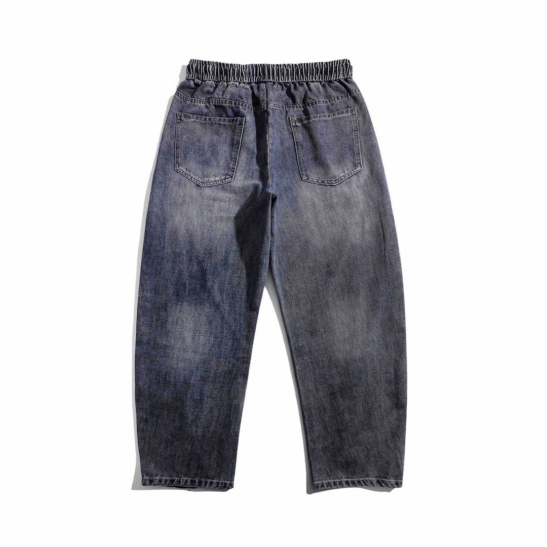 Damen Jeans-Jogger mit elastischem Bund, Ziernähten und Karabiner‑Detail Shop Nory