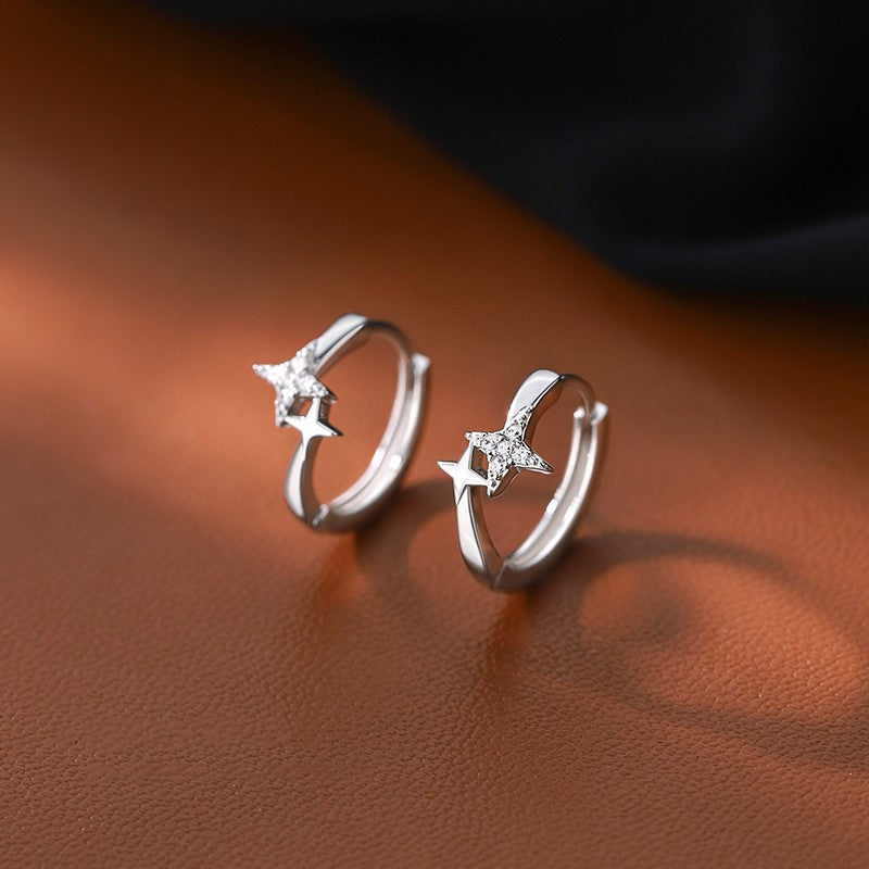 Damen-Ohrstecker mit filigranem Vogel-Design und funkelnden Zirkonia Shop Nory