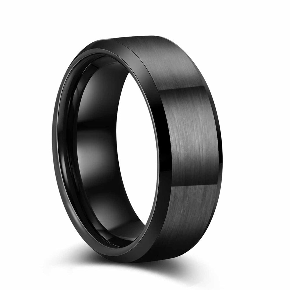 Herren Ring aus hochwertigem Titan mit modernem, satiniertem Design Shop Nory