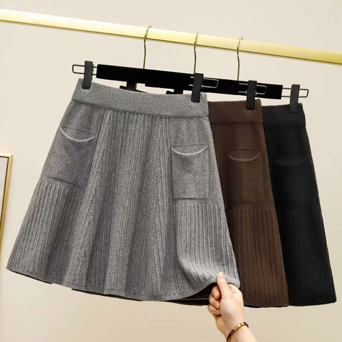 Damen Plissierter Rock mit praktischen Taschen Shop Nory