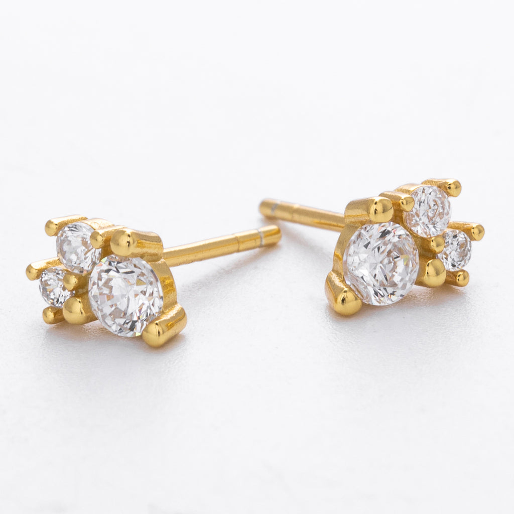 Damen Ohrstecker mit funkelnden 5A Zirkonsteinen und hochwertigem 925 Sterling Silber Shop Nory