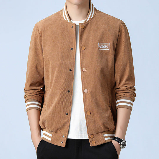 Herren Modische Cordjacke mit Streifen Shop Nory