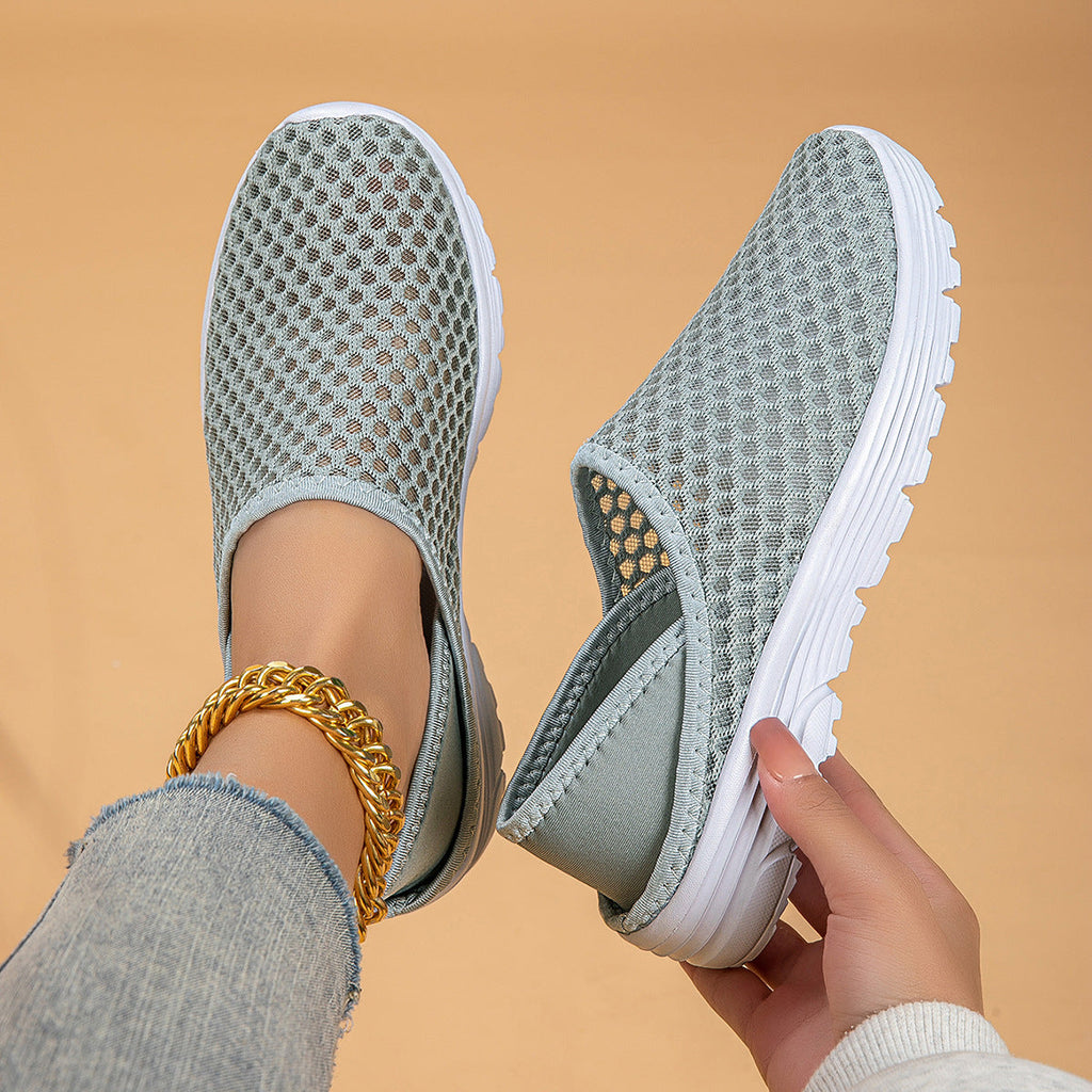 Damen Atmungsaktive Slip-On Freizeitschuhe