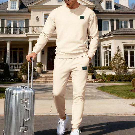 Herren Reisefreundliches Slim‑Fit Loungewear‑Set aus Sweatshirt und Jogginghose Shop Nory