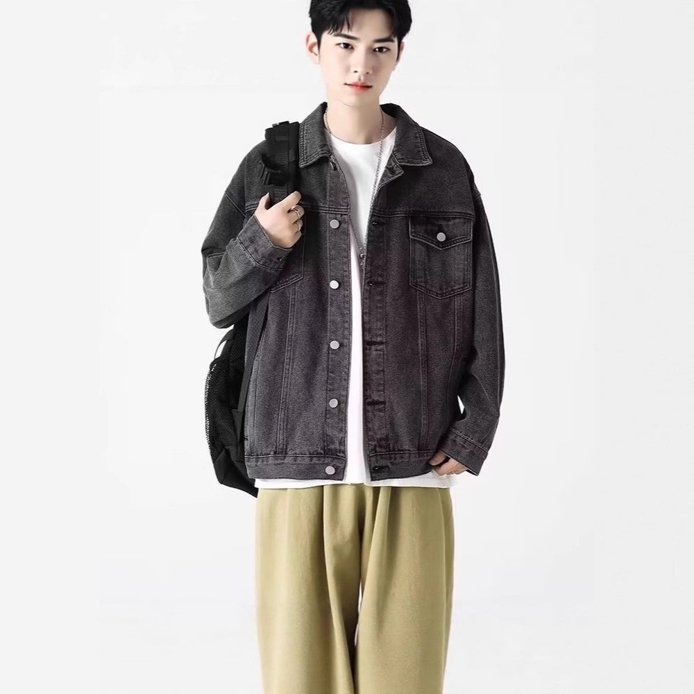 Herren Lässige Jeansjacke Shop Nory
