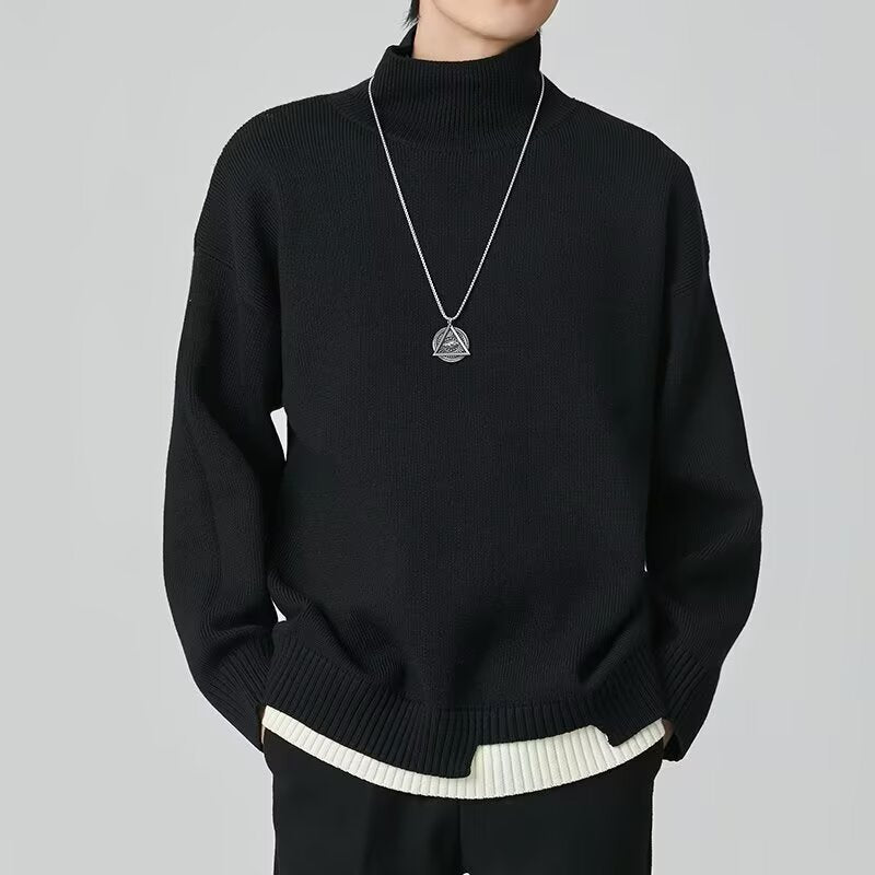 Herren Modischer Rollkragenpullover aus Grobstrick Shop Nory