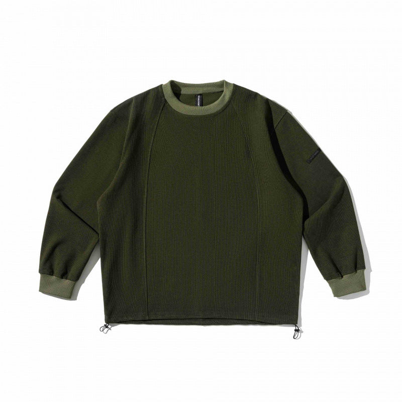 Unisex Strukturiertes Oversize-Sweatshirt mit Kordelzugbund und Raglanärmeln Shop Nory