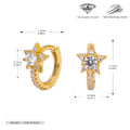 Damen Ohrhänger mit funkelndem Sternenmotiv aus 925 Sterling Silber Shop Nory