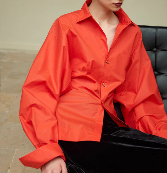 Damen Oversized Bluse mit ausgefallenem Schnitt Shop Nory