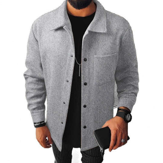 Herren gemütliche und stilvolle Fleecejacke