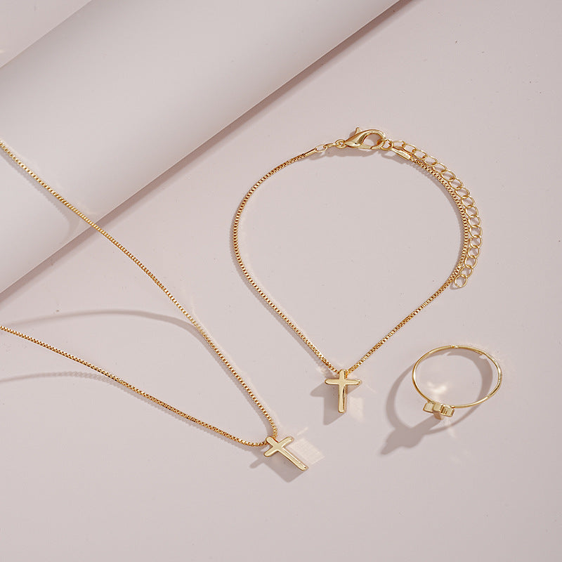 Damen Schmuckset mit kreuzförmigen Anhängern Shop Nory