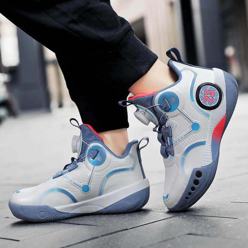 Herren Sportlicher Basketball-Low-Top mit BOA-Verschluss und gedämpfter Cupsohle Shopy Nory