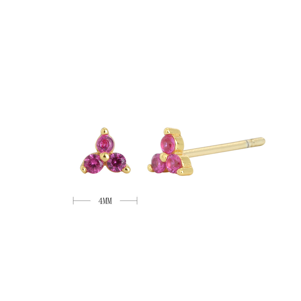 Damen Ohrstecker mit funkelnden blauen Kristallen und hochwertigem 925 Sterling Silber Shop Nory
