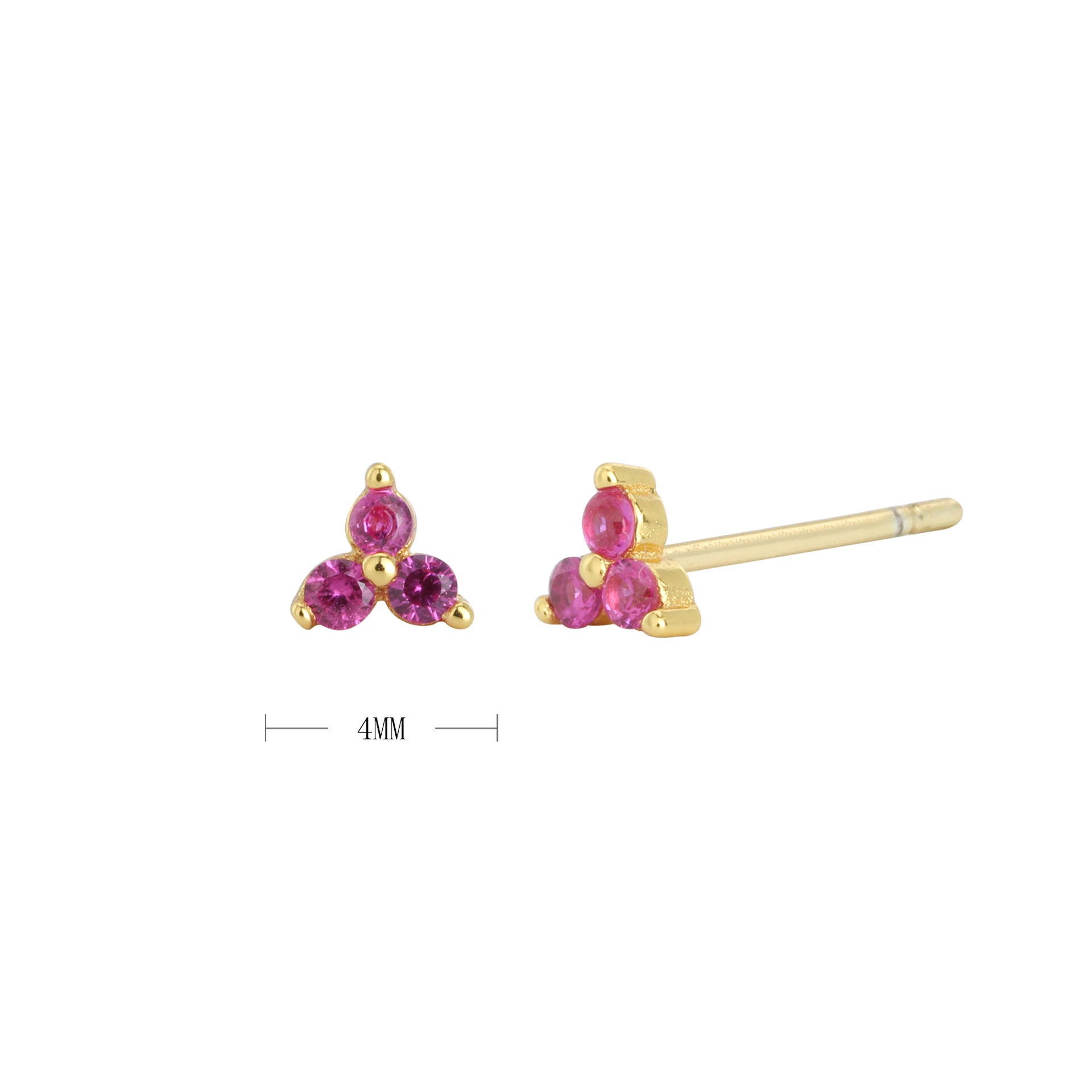 Damen Ohrstecker mit funkelnden blauen Kristallen und hochwertigem 925 Sterling Silber Shop Nory