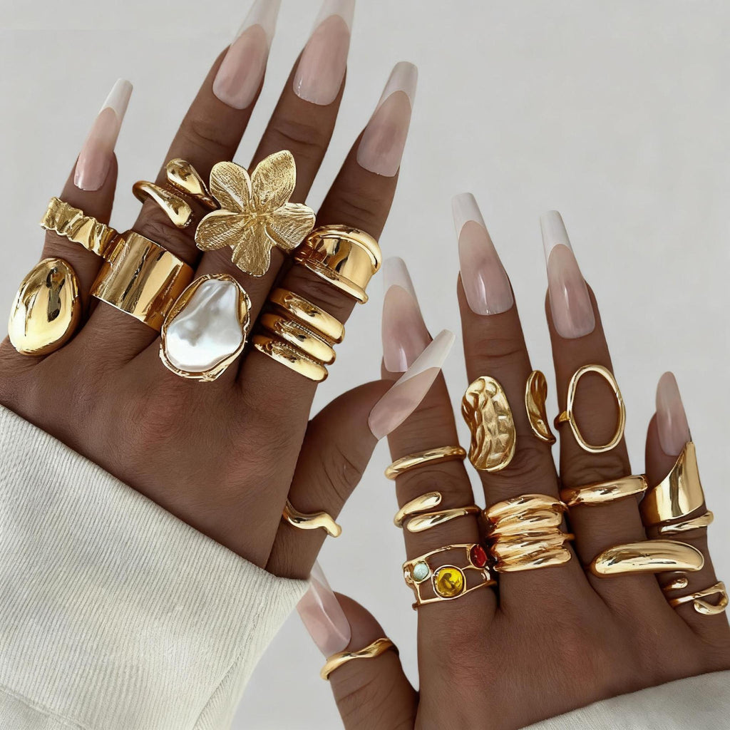 Damen Ring-Set mit kunstvollen und variierenden Designs Shop Nory