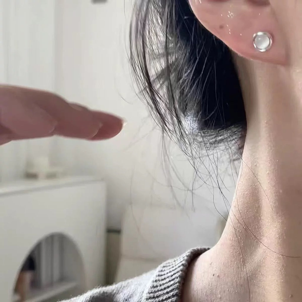 Damen Ohrstecker mit transparentem Kristall und filigraner Fassung Shop Nory