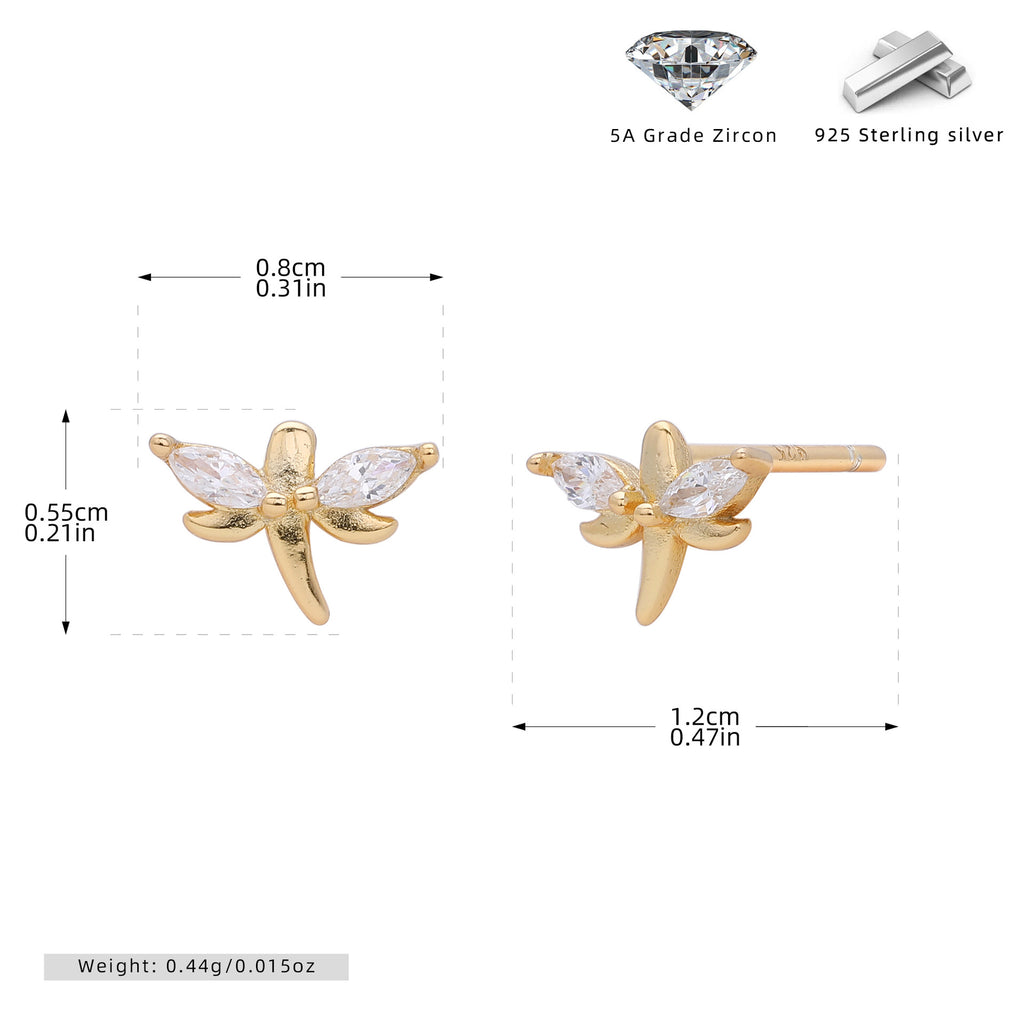 Damen Ohrstecker im eleganten Schmetterlingsdesign aus hochwertigem 925 Sterling Silber Shop Nory