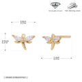 Damen Ohrstecker im eleganten Schmetterlingsdesign aus hochwertigem 925 Sterling Silber Shop Nory