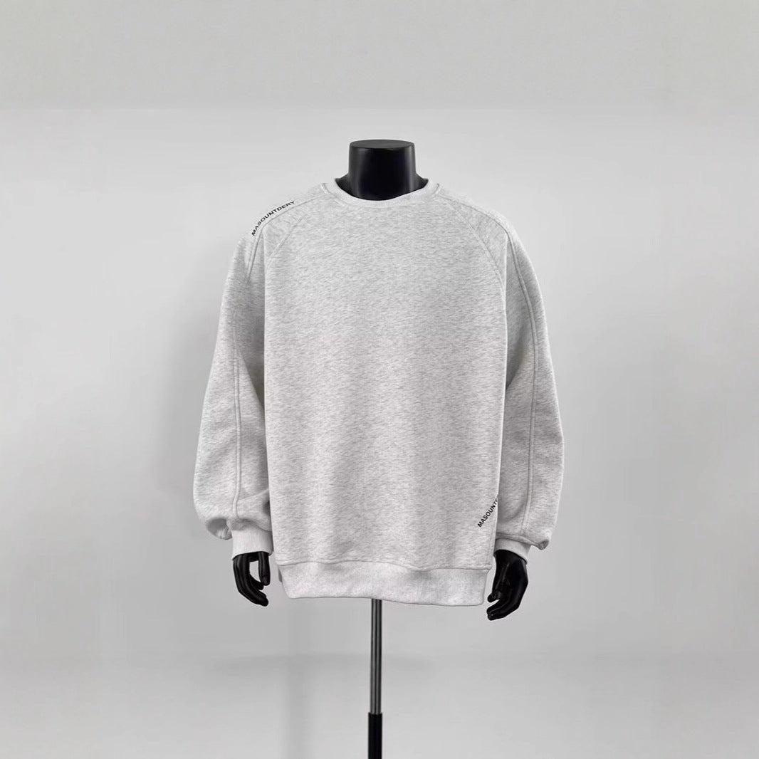 Herren Modischer Sweatshirt mit Schulter-Patch-Design Shop Nory