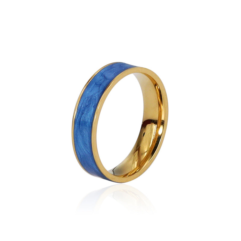 Damen eleganter Ring mit Perlmutt-Einlage Shop Nory