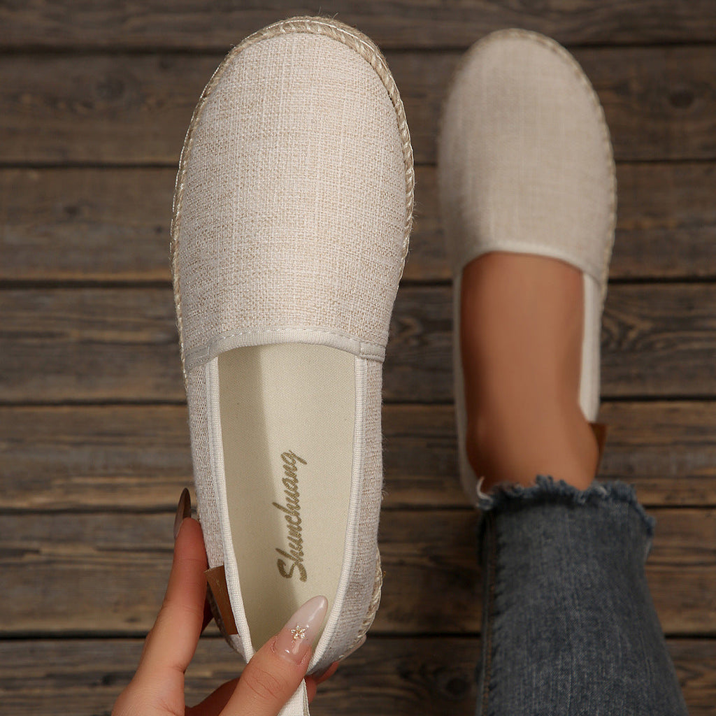 Damen Espadrilles mit rutschfester Sohle und anatomischem Fußbett