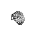 Damen Funkelnder Ring mit kunstvollem, mehrschichtigem Design Shop Nory