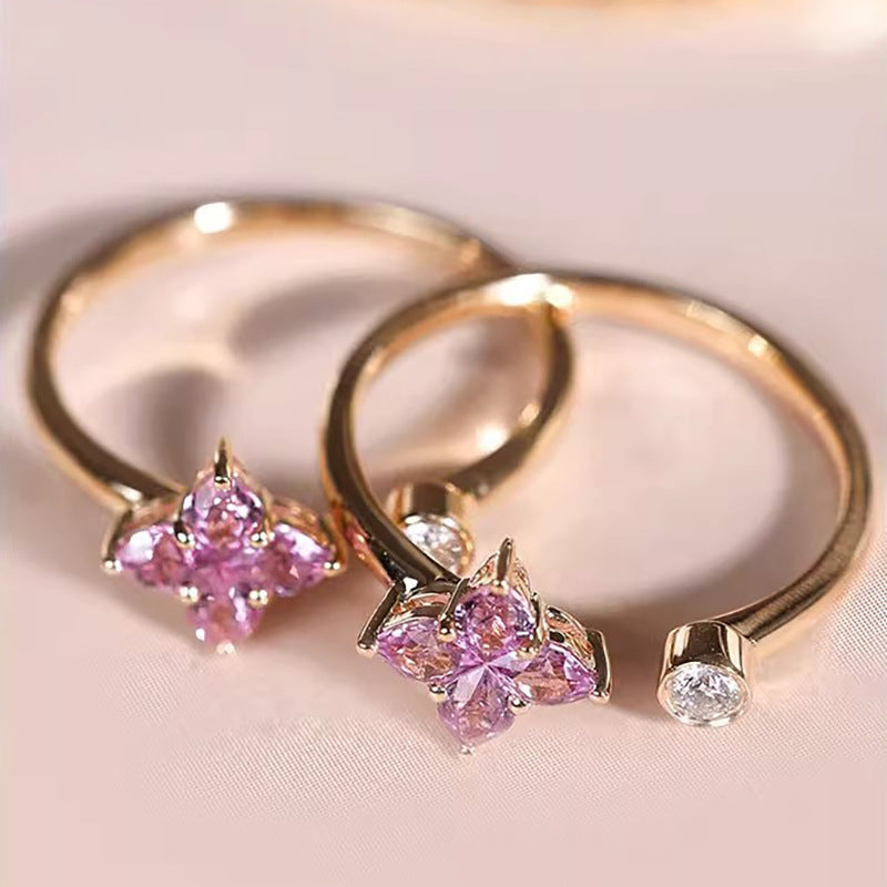 925 Sterling Silver Blumen Offene Ringe 925 Sterling Silber Ringe | Shop Nory
