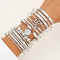 Damen Armreifen Set mit romantischen und modernen Designs Shop Nory