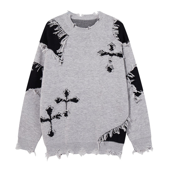 Damen Modischer Grobstrickpullover mit einzigartigem Zopfmuster Shop Nory
