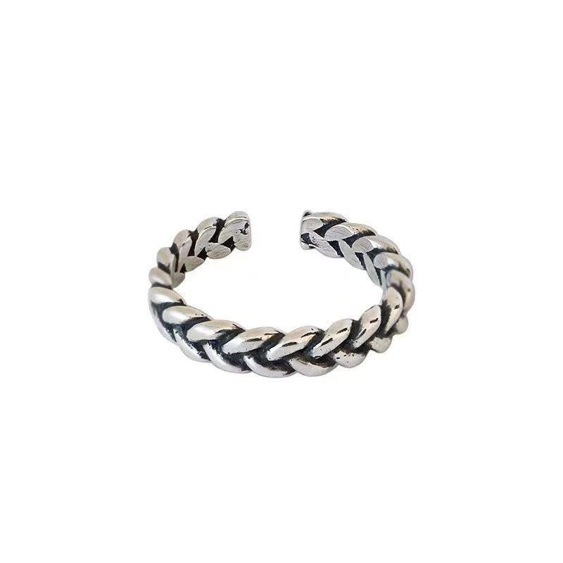 Damen modischer Ring mit geflochtenem Design Shop Nory