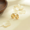 Damen Ohrstecker mit kunstvollem Herzmotiv und feinen Details Shop Nory