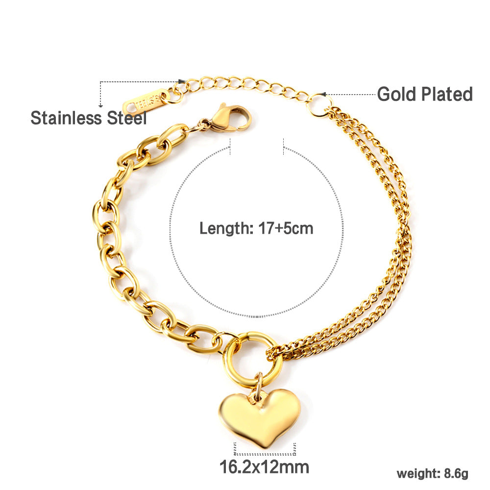 Damen elegante Armkette mit funkelndem Kristall Shop Nory