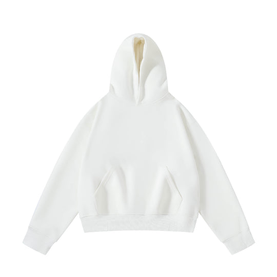 Unisex schwerer Oversize-Kapuzenpullover mit doppellagiger Kapuze Kängurutasche und breitem Rippbund Shop Nory