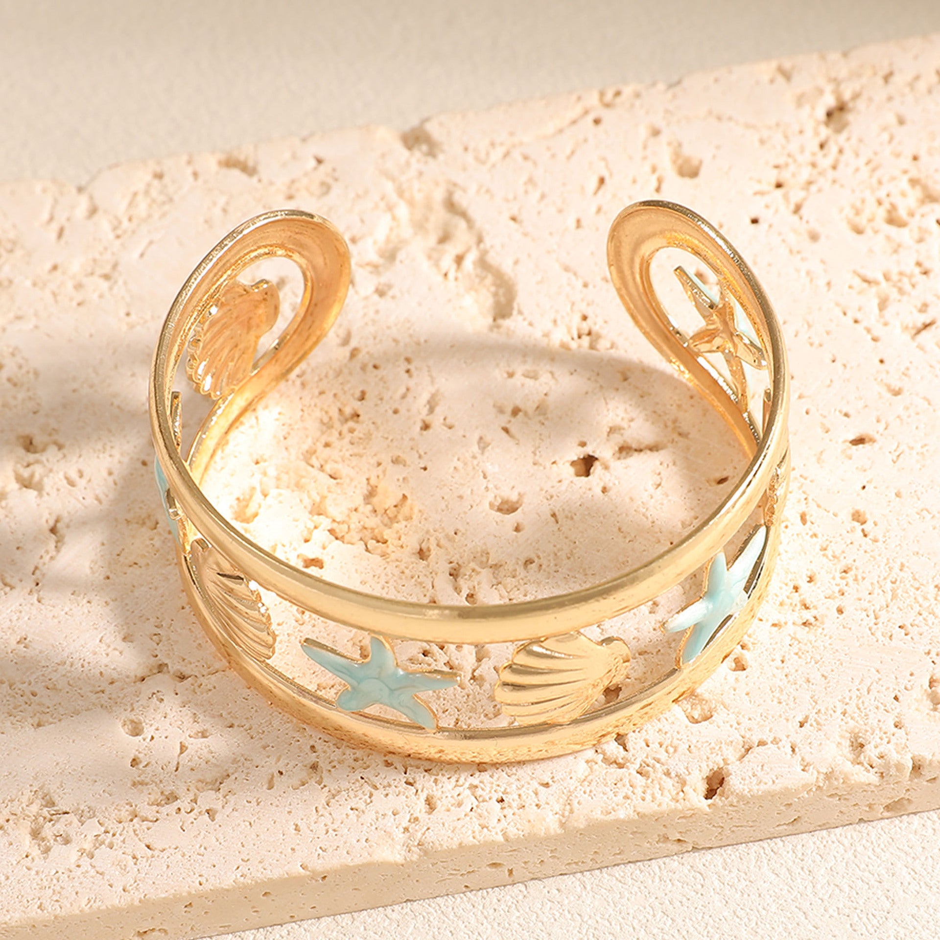 Damen Armreif mit kunstvollem Meeresstern-Design Shop Nory